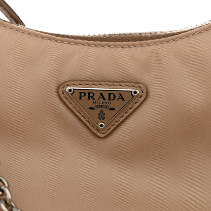 Tessuto Saffiano Re-Edition 2005 Shoulder Bag Cammeo