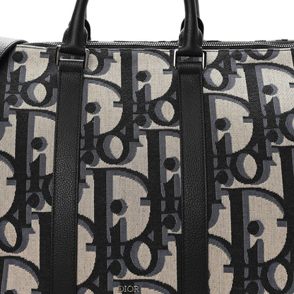 Maxi Oblique Jacquard Weekender 40 Beige Black