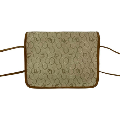 Christian Dior Honeycomb Pattern PVC Leather Shoulder Bag