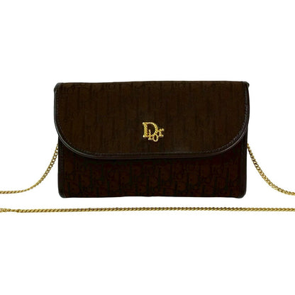 Christian Dior Trotter Canvas Leather 2way Shoulder Bag