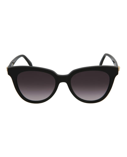 Alexander McQueen Womens Cat Eye Black Fashion Designer Eyewear