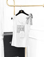 Chanel 24P white double C one shoulder top