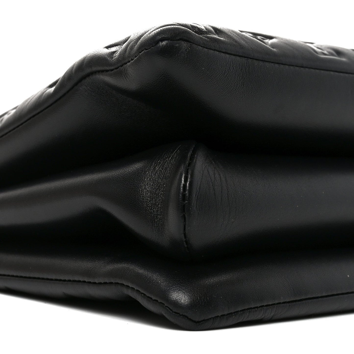 Lambskin Embossed Monogram Coussin MM Black