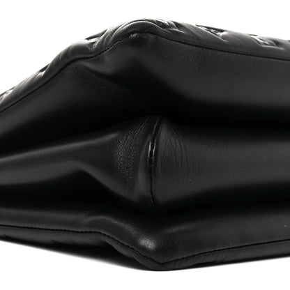 Lambskin Embossed Monogram Coussin MM Black