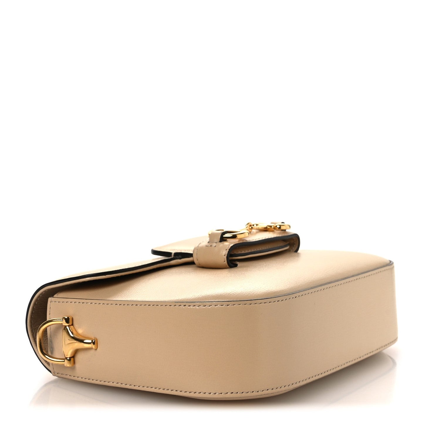 Azalea Calfskin Web Mini Horsebit 1955 Shoulder Bag Bubble Tea