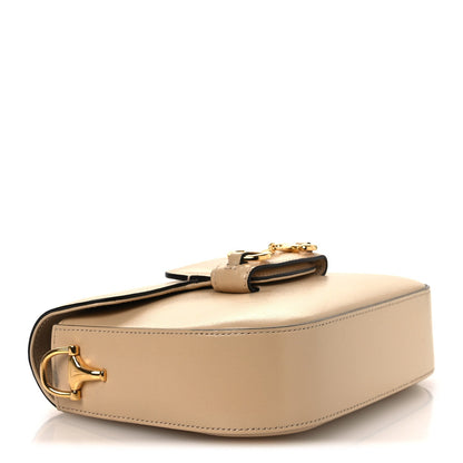 Azalea Calfskin Web Mini Horsebit 1955 Shoulder Bag Bubble Tea