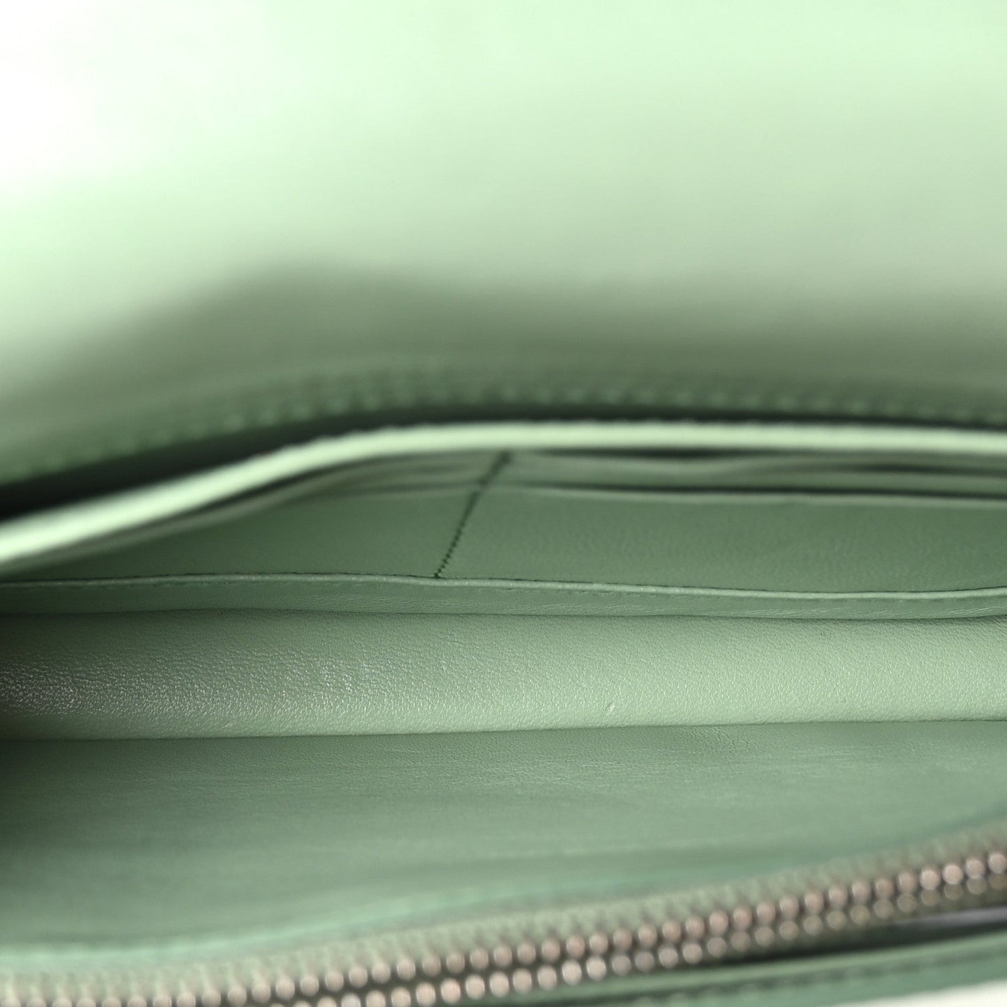 Saffiano Lux Metal Flap Wallet Acquamarina