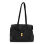 Supple Grained Calfskin Medium Soft 16 Bag Black