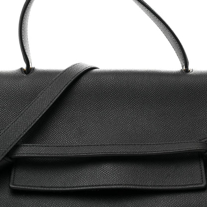 Grained Calfskin Mini Belt Bag Black