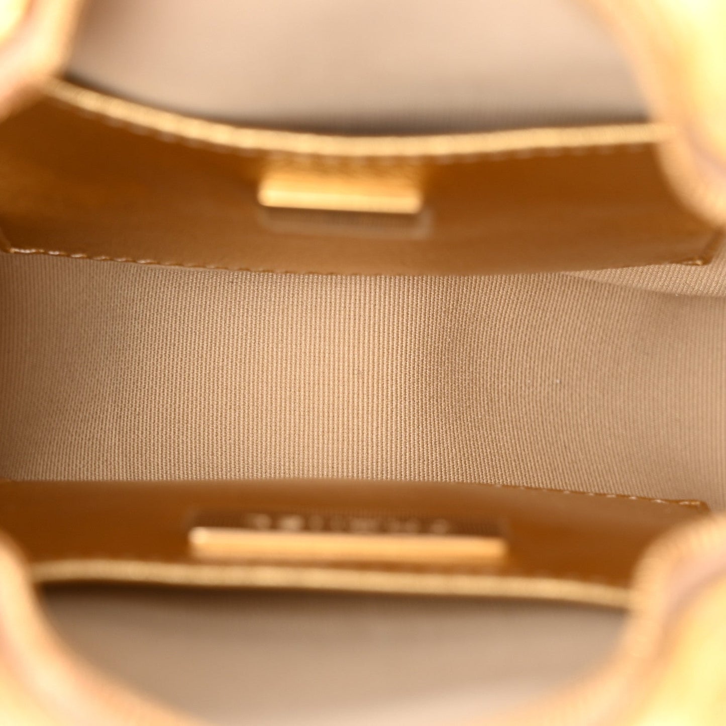 Metallic Lambskin Quilted Walk Of Fame Star Bag Gold