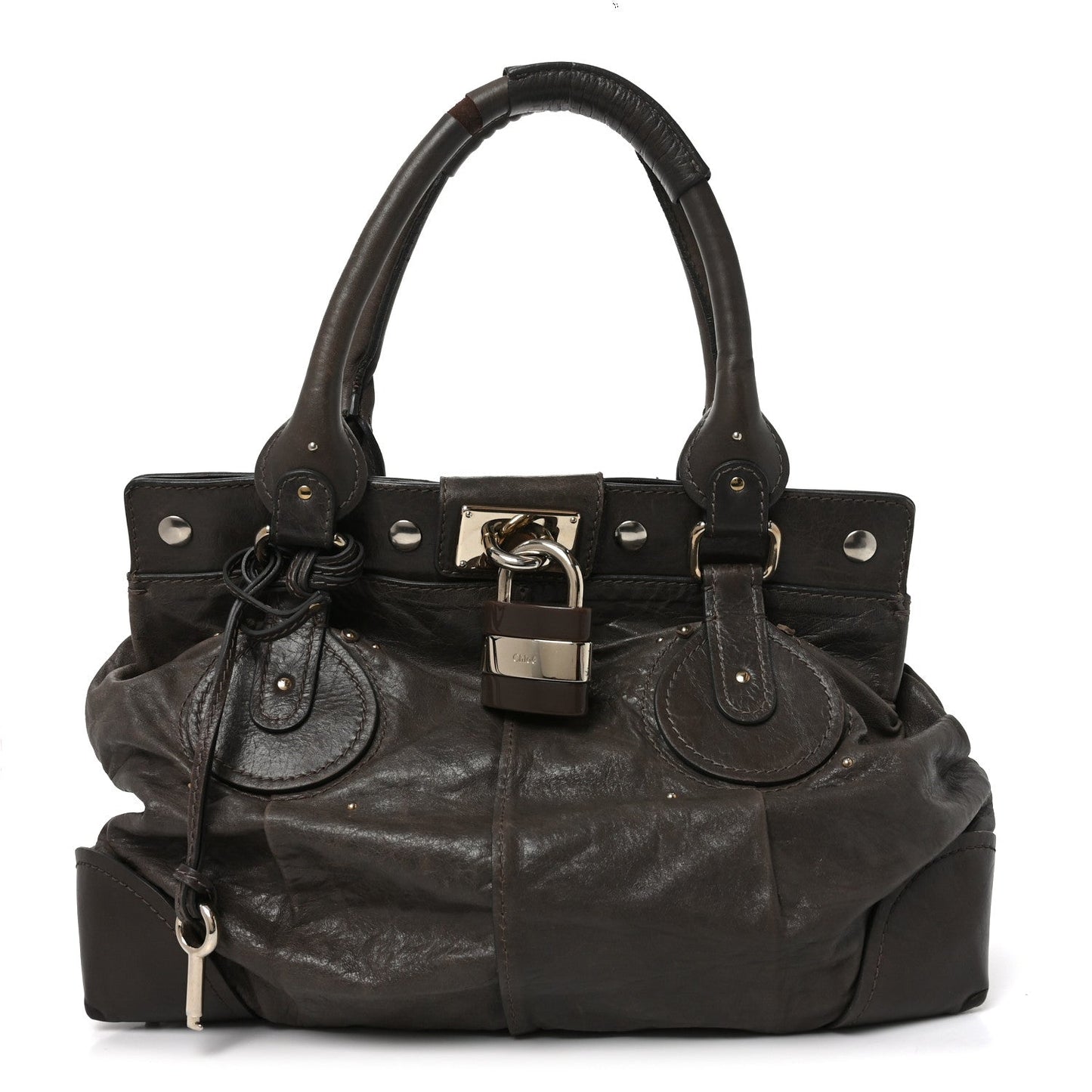 Calfskin Paddington Tote Grey