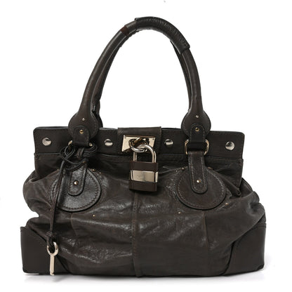 Calfskin Paddington Tote Grey