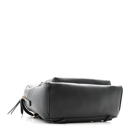 Pebbled Calfskin Soho Chain Backpack Black