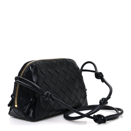 Nappa Intrecciato Concert Pouch Black