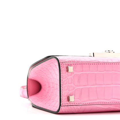 Matte Crocodile Rejane BB Pink
