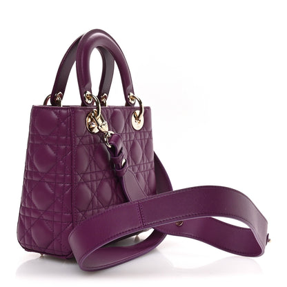 Lambskin Cannage Small My ABCDior Lady Dior Purple