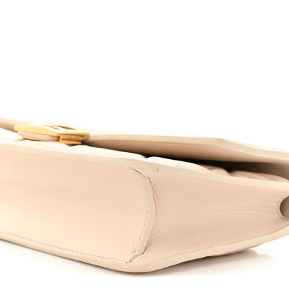 Nappa Matisse FF Embossed Wallet On Chain Baguette Camelia