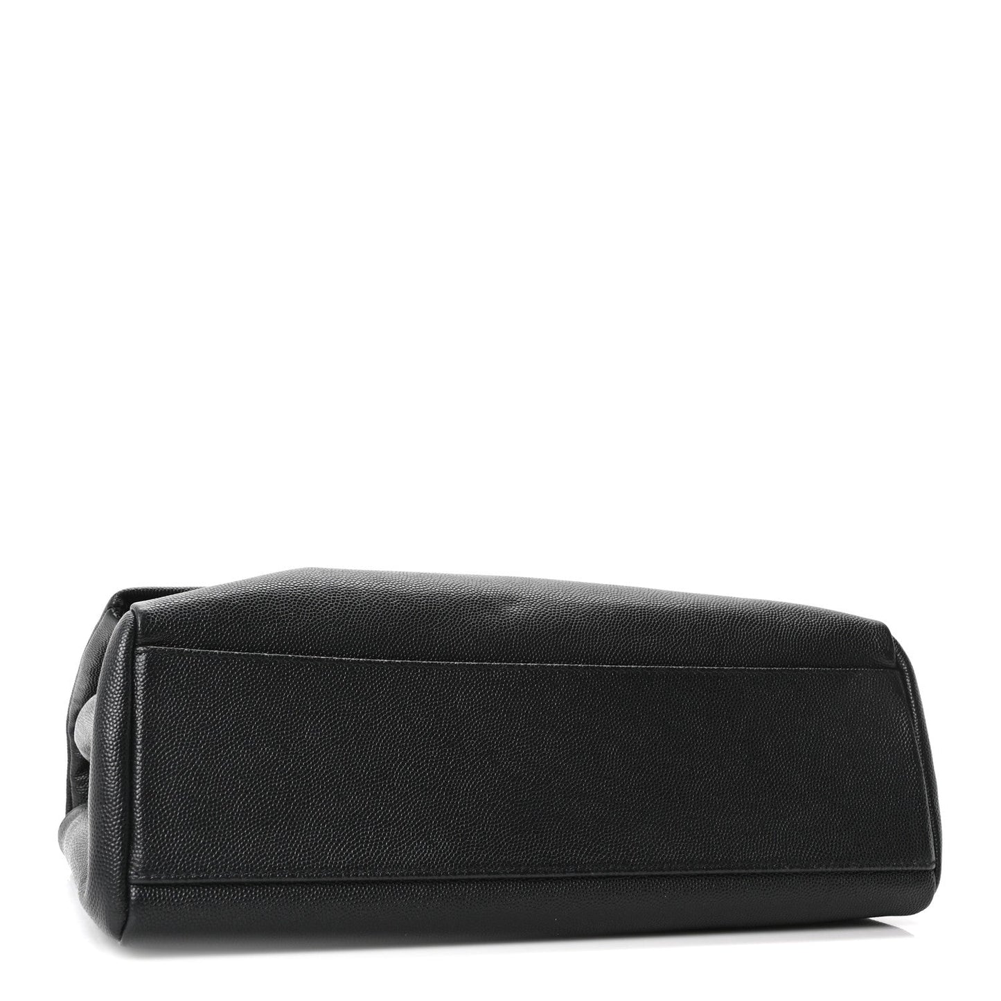Grain De Poudre Medium West Hollywood Monogram Fold-Over Black