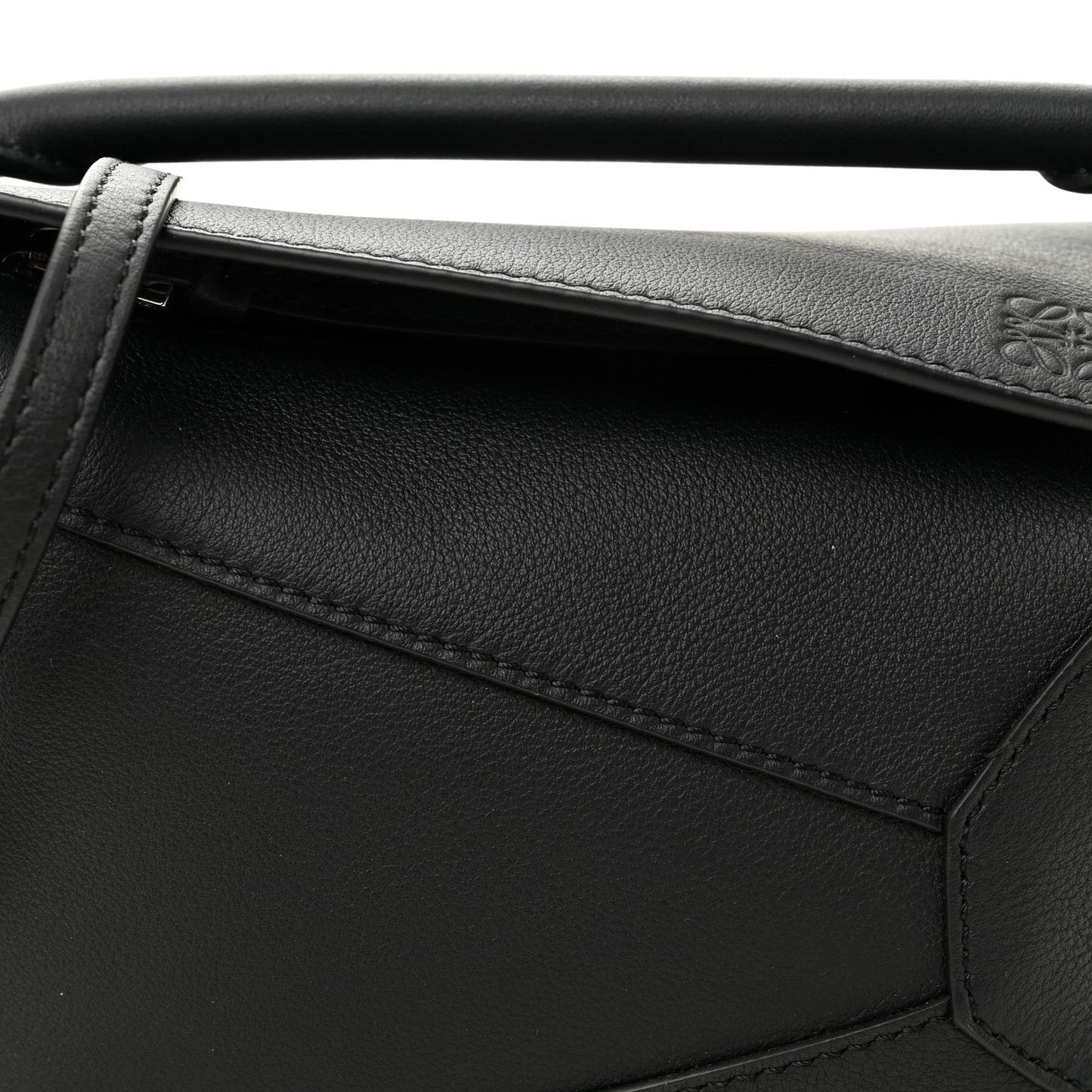 Calfskin Mini Puzzle Bag Black