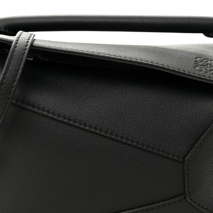 Calfskin Mini Puzzle Bag Black