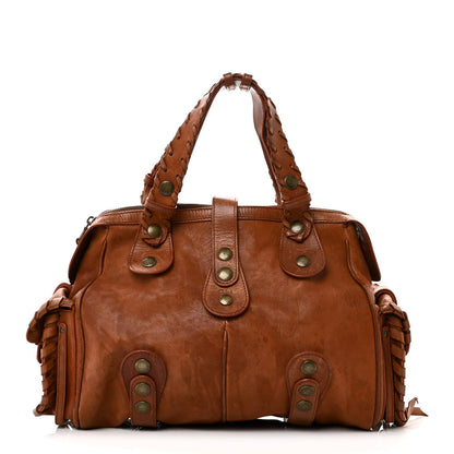 Calfskin Silverado Shoulder Bag Tan