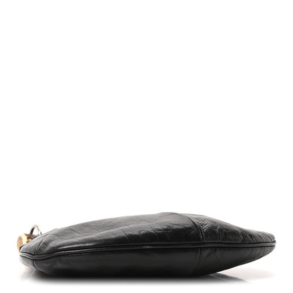 Buffalo Horn Small Mombasa Hobo Black