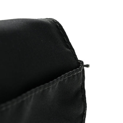 Nylon Mini Flat Messenger Bag Black