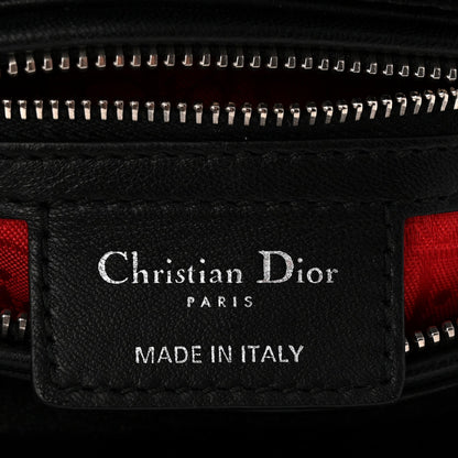 Lambskin Cannage Medium Lady Dior Black