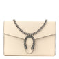 Dollar Calfskin Mini Dionysus Chain Wallet Mystic White