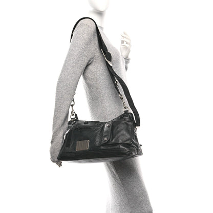 Goatskin The Large Cargo Bag Black
