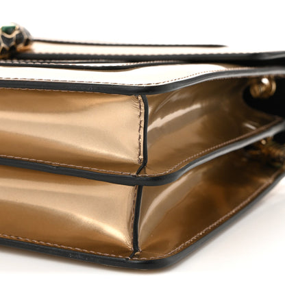 Metallic Calfskin Serpenti Forever Shoulder Bag Bronze