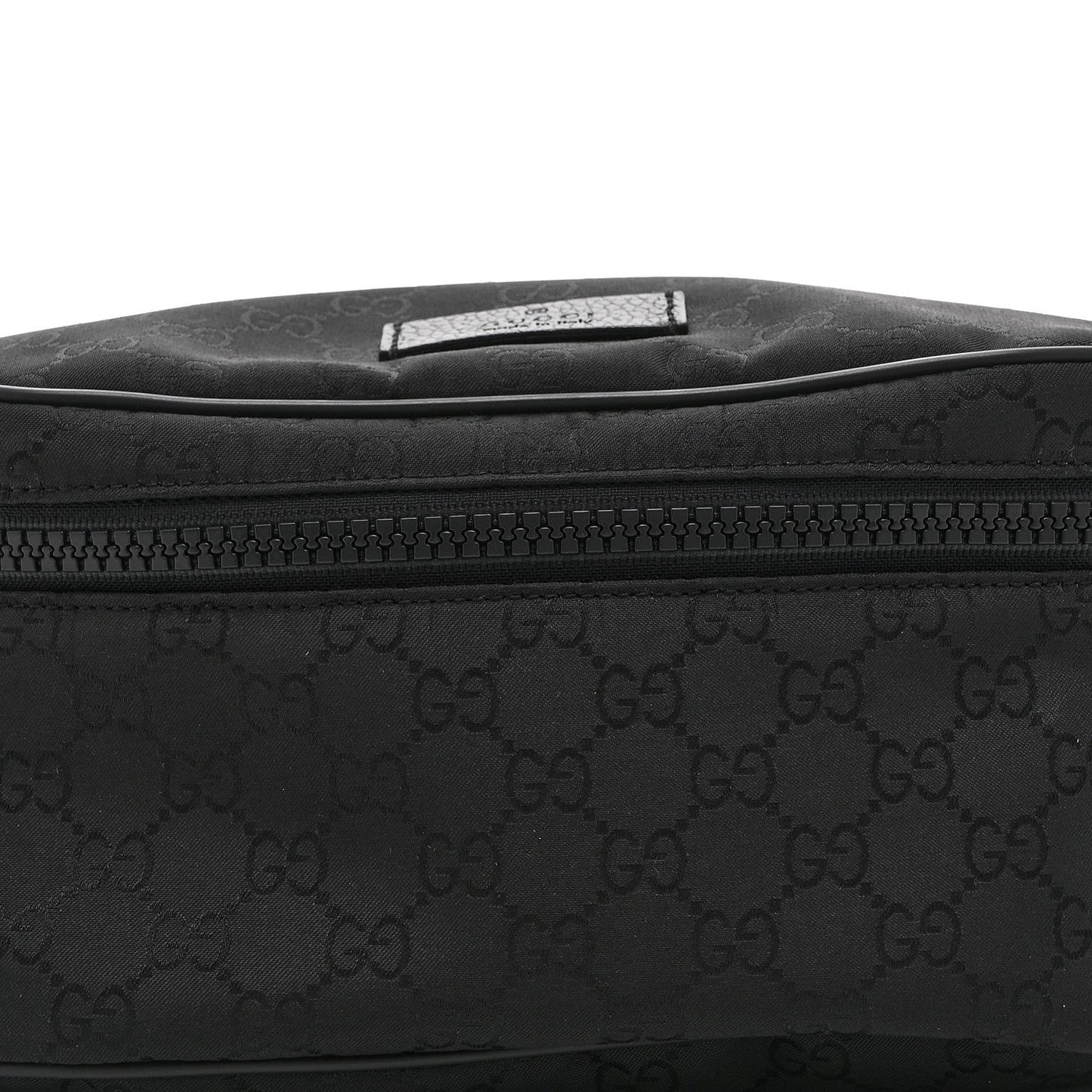 Nylon Monogram Fanny Pack Belt Bag Black