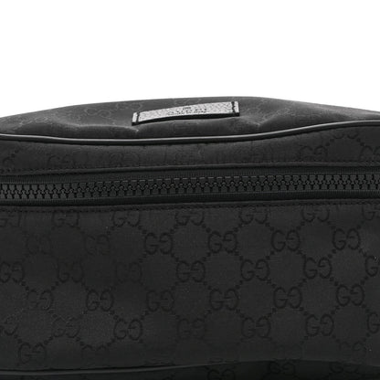 Nylon Monogram Fanny Pack Belt Bag Black