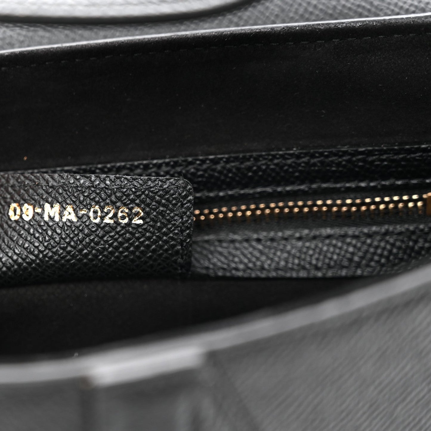 Grained Calfskin Saddle Bag With Strap Black
