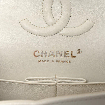 Caviar Quilted Small Double Flap White