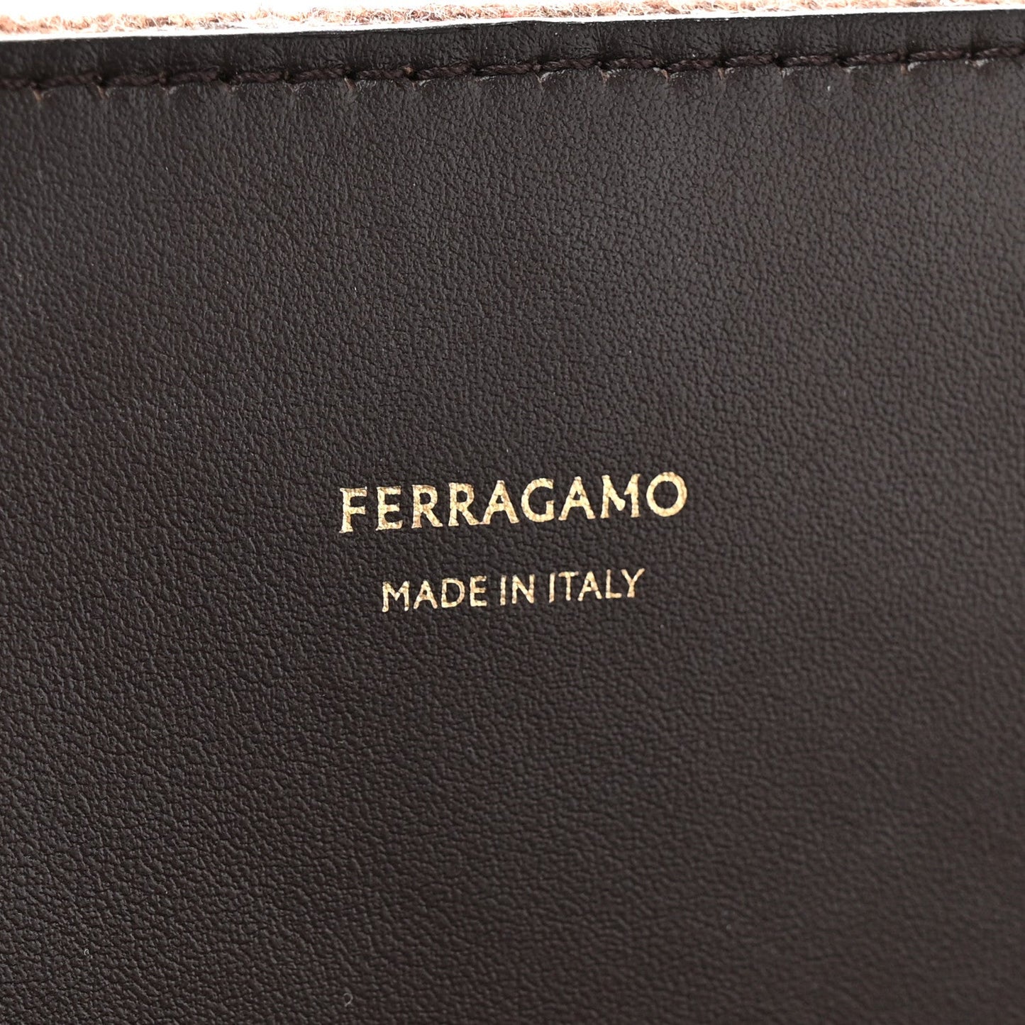 Wool Felt Medium Hug Bag Brown