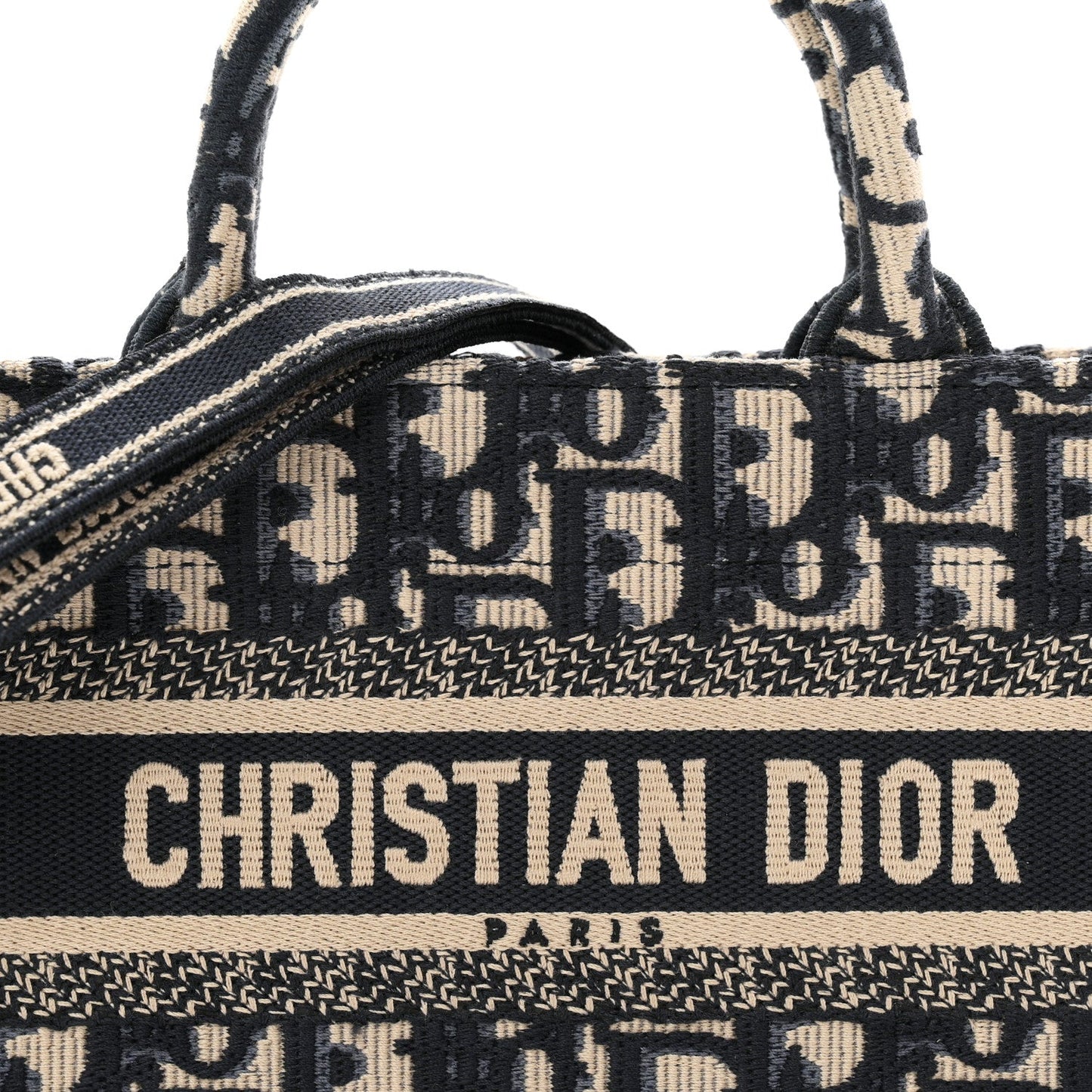 Oblique Mini Book Tote With Strap Blue Multicolor