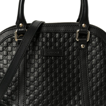 Microguccissima Mini Dome Bag Black