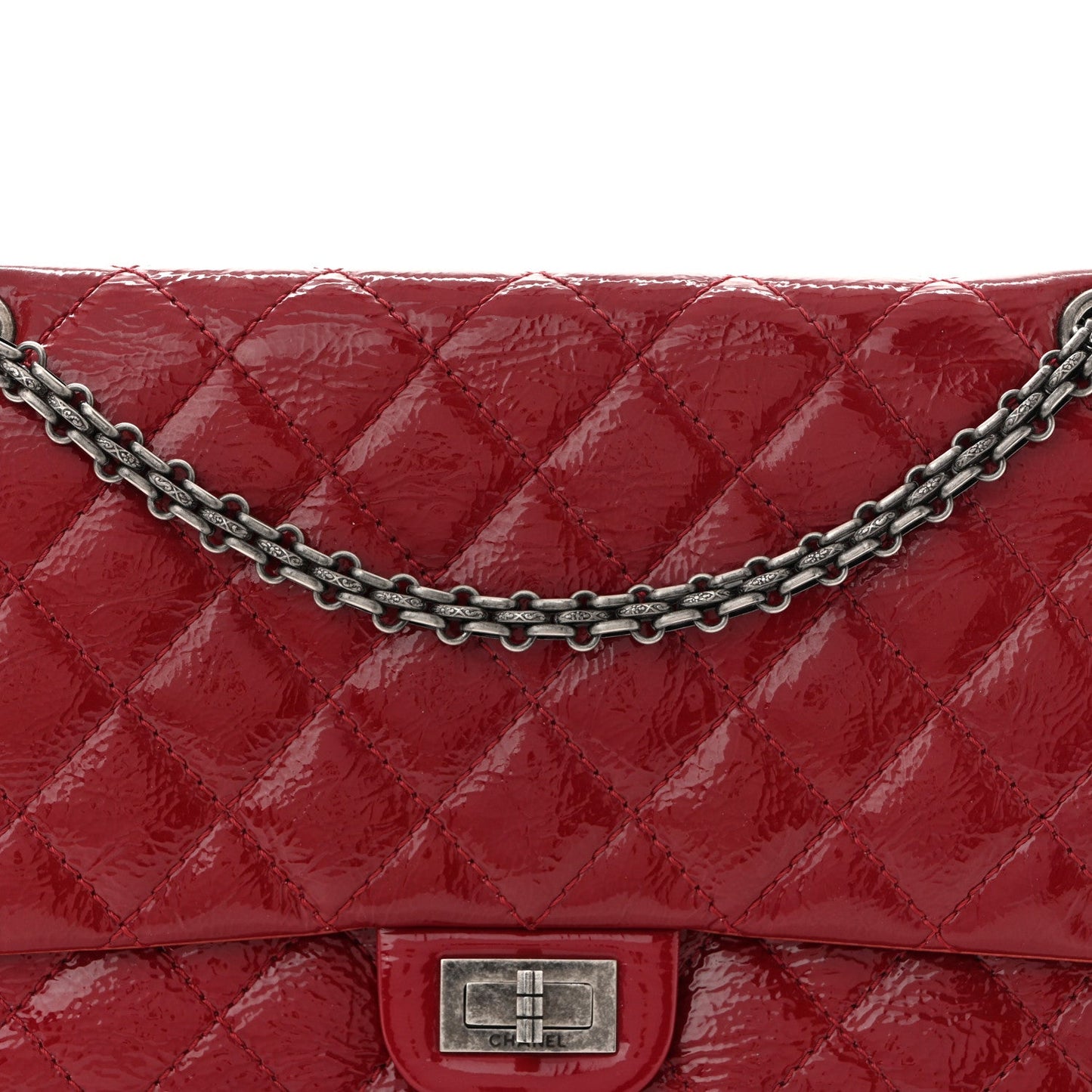 Patent Quilted 2.55 Reissue 226 Flap Red