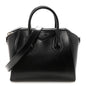 Shiny Lord Calfskin Small Antigona Black