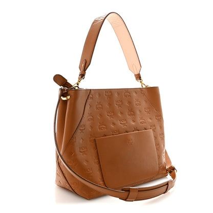 Calfskin Ottomar Monogram Medium Klara Hobo Cognac