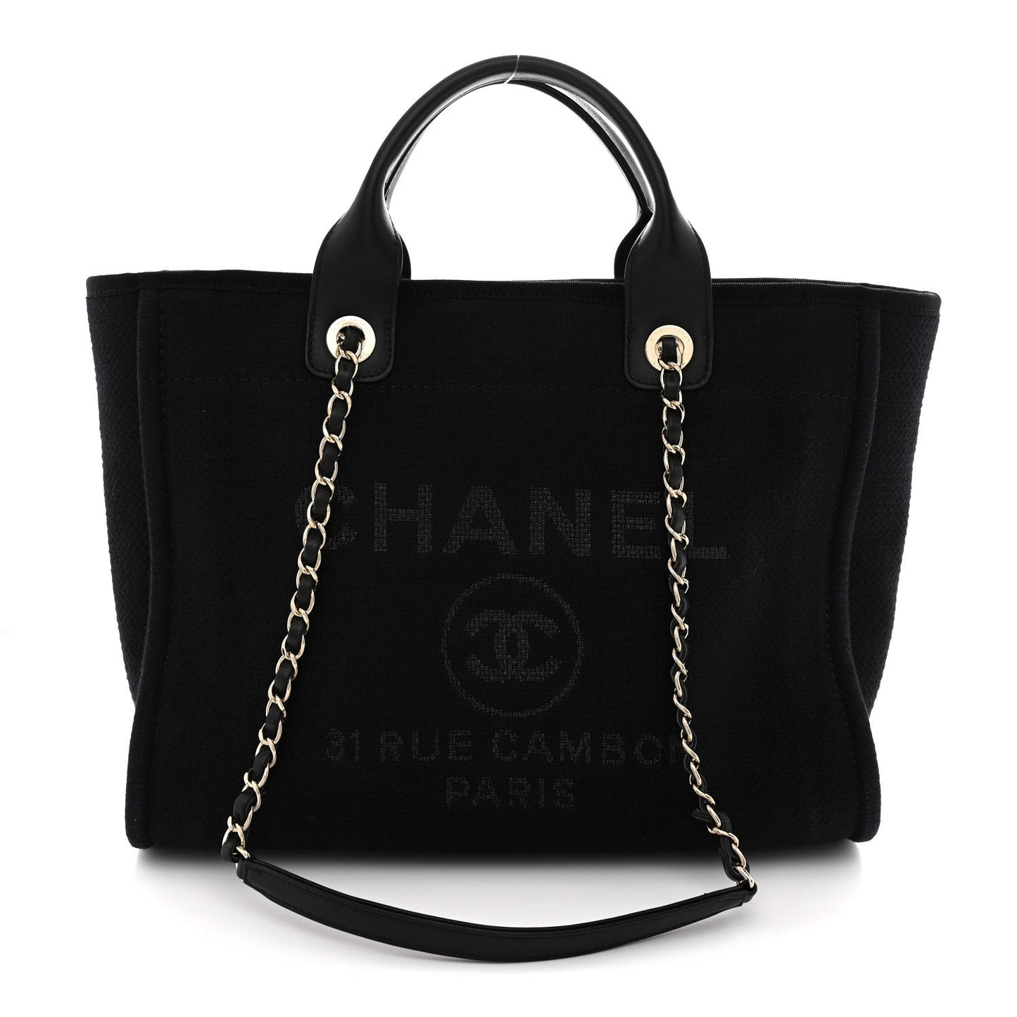 Mixed Fibers Small Deauville Tote Black