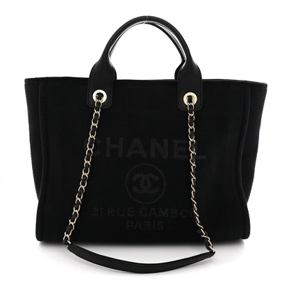 Mixed Fibers Small Deauville Tote Black