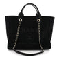 Mixed Fibers Small Deauville Tote Black