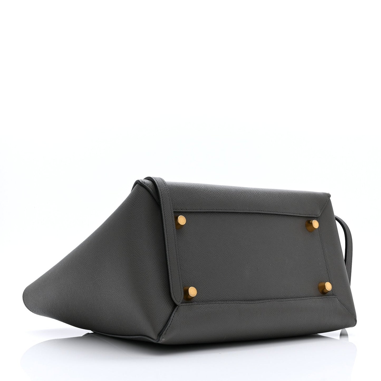 Grained Calfskin Mini Belt Bag Grey