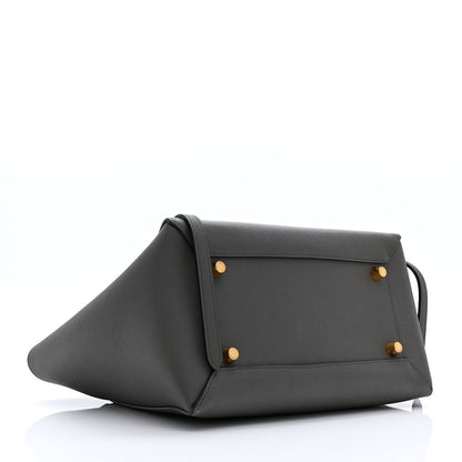 Grained Calfskin Mini Belt Bag Grey