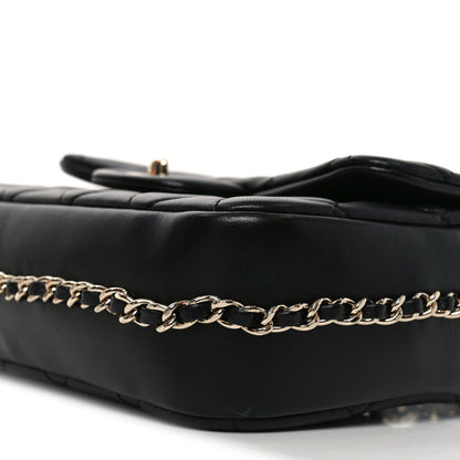 Lambskin Quilted Small My Precious Flap Black