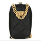 Aged Calfskin Quilted 2.55 Reissue Clutch With Chain Black