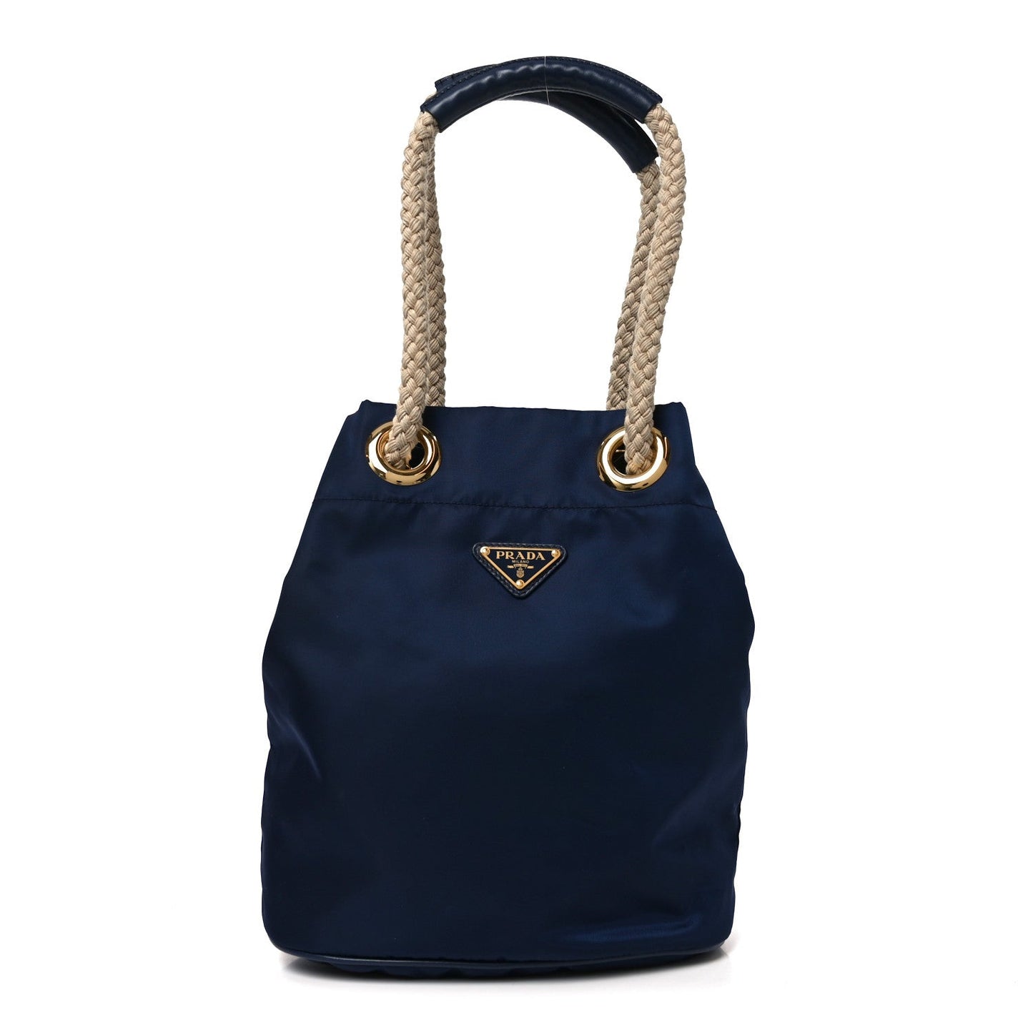 Re-Nylon Triangle Mariner Bucket Bag Baltico