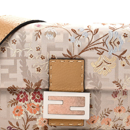 Satin Cuoio Romano Hand In Hand Campania Floral Baguette Multicolor